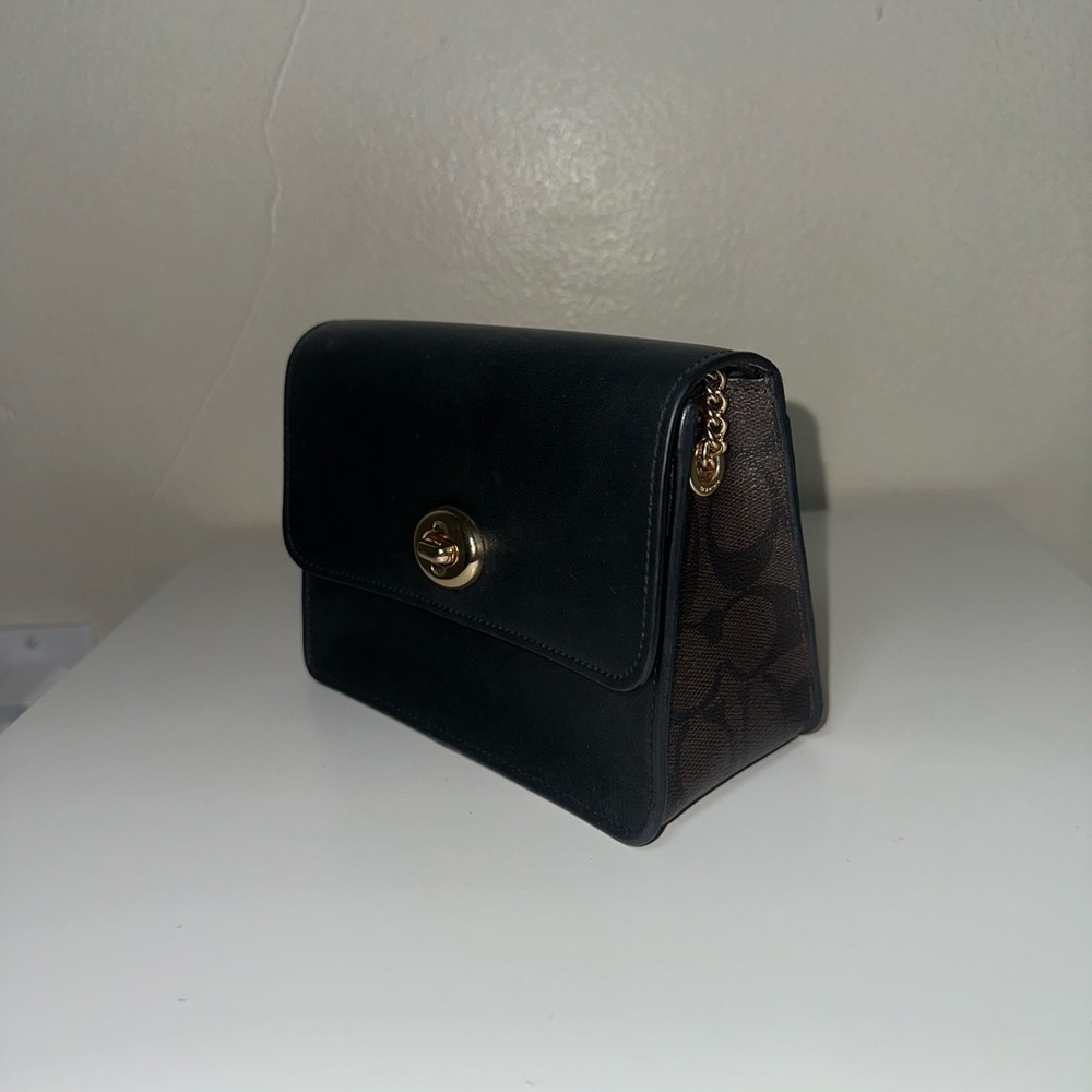 Coach Black and Brown Crossbody Bag